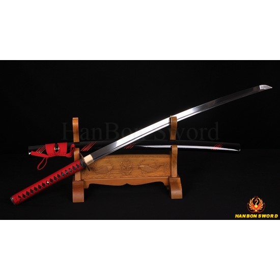 Japanese Iaido training sword KATANA full tang blade  Dragon theme fittings