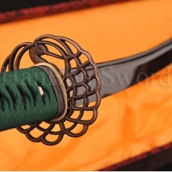 Hand made iaito japanese KATANA sword 1060 high carbon steel full tang blade crane theme