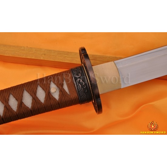 Hand forged Japanese Sea Bird sword AISI 1060 high carbon steel full tang blade