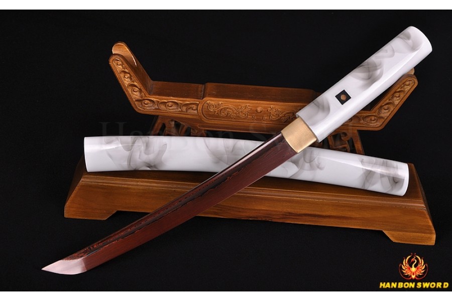 Japanese sword Tanto knife 9186 layers folded damascus ... diagram of katana 