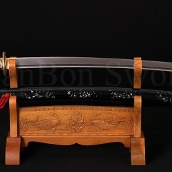 Japanese Dragon Musashi KATANA Sword Damascus steel full tang blade