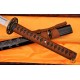 Japanese KATANA Sword DAMASCUS STEEL BLADE BAMBOO THEME KOSHIRAE