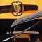 Hand Forged KATANA Folded Steel Clay Tempered Blade Dragon Musashi Koshirae Japanese Samurai Sword