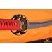 Fully Hand Forged Damascus Steel Clay Tempered Blade Fish Koshirae engraving Japanese Samurai Sword