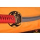 Fully Hand Forged Damascus Steel Clay Tempered Blade Fish Koshirae KATANA engraving Japanese Samurai Sword