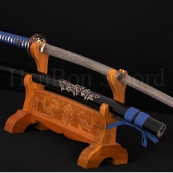 Japanese Dragon/Sakura KATANA Sword Hand Forged Damascus steel full tang blade