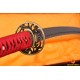 Japanese KATANA Samurai Sword 8196 layers Red Damascus Steel Blade 