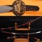 1.26"SORI FULL TANG CLAY TEMPERED WAVE KOSHIRAE HANDMADE JAPANESE SAMURAI SWORD