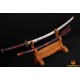 1.26"SORI FULL TANG CLAY TEMPERED WAVE KOSHIRAE HANDMADE JAPANESE SAMURAI SWORD