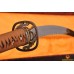 Japanese Samurai Sword 1.26" sori clay tempered blade Dragonfly theme fittings