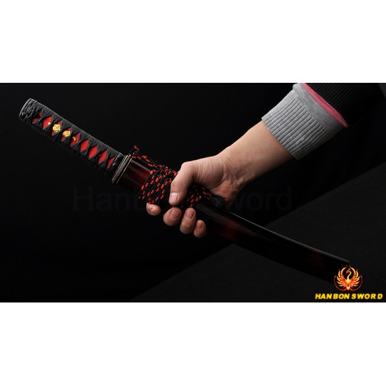 Hand Forge Tanto Japanese Samurai short knife sword 