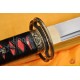 Leathe ITO Dragon Musashi TSUBA Full Tang Blade Oil Quenched JAPANESE KATANA SAMURAI SWORD