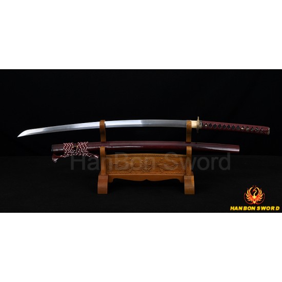 handmade Japanese Dragon Musashi KATANA sword Damascus steel full tang blade
