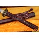 handmade Japanese Dragon Musashi KATANA sword Damascus steel full tang blade