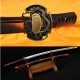 Leathe ITO Dragon TSUBA Full Tang Blade Oil Quenched JAPANESE SAMURAI SWORD KATANA