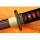 Japanese KATANA Sword Black&Red Damascus Oil Quenched Full Tang Blade Dragon Koshirae 