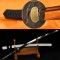 Japanese KATANA Sword Hand Forged 1060 High Carbon Steel Full Tang Blade Samurai Sword With Alloy Tsuba White Saya