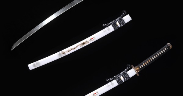 Japanese KATANA Samurai Sword T10 Steel Clay Temper HIRA-ZUKURI