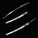 Japanese Samurai Sword T10 Steel Clay Temper HIRA-ZUKURI Blade Dragon Paint Saya