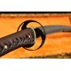 Japanese Samurai Sword Unokubi-Zukuri Full Tang Clay tempered Blade Leather straps