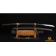 Japanese Samurai Sword Unokubi-Zukuri Full Tang Clay tempered Blade Leather straps