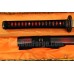 Tradtional Handmade Japanese Sword Black&Red Damascus Oil Quenched Full Tang Blade 