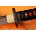 Tradtional Handmade Japanese Sword Black&Red Damascus Oil Quenched Full Tang Blade 
