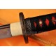 Tradtional Handmade Japanese Sword KATANA Black&Red Damascus Oil Quenched Full Tang Blade 