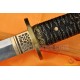 JAPANESE SAMURAI SWORD BRASS DRAGON KOSHIRAE KATANA LEATHER ITO CLAY TEMPERED FULL TANG BLADE