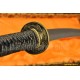 JAPANESE SAMURAI SWORD BRASS DRAGON KOSHIRAE KATANA LEATHER ITO CLAY TEMPERED FULL TANG BLADE