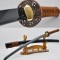 Japanese KATANA Sword Handmade Full Tang 1060 Carbon Steel Black Blade With Alloy Tsuba