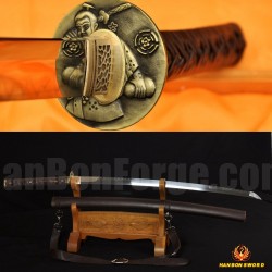 CLAY TEMPERED FULL TANG BLADE KATANA LEATHER STRAPS HIGH QUALITY JAPANESE SAMURAI SWORD