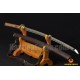 Leather Saya 8192 Layers Damascus Steel Oil Quenched Full Tang Blade Japanese Sword KATANA