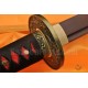 Red Damascus Folded Steel Full Tang Blade Japanese KATANA Samurai Sword