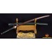 Handmade Japanese Samurai Sword KATANA Damascus Folded Steel Black & Red Full Tang Blade