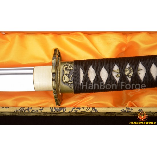 HAND FORGED KO-KATANA JAPANESE SAMURAI SWORD 1095 HIGH CARBON STEEL