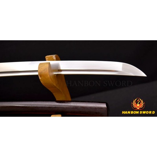 CRANE THEME TSUBA JAPANESE SAMURAI SWORD 1095 HIGH CARBON STEEL KOKATANA