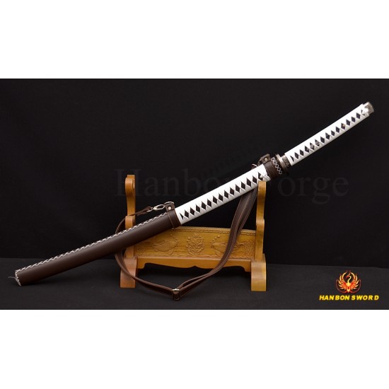 The Walking Dead Sword-Michonne's KATANA Zombie Killer Damascus Steel Blade