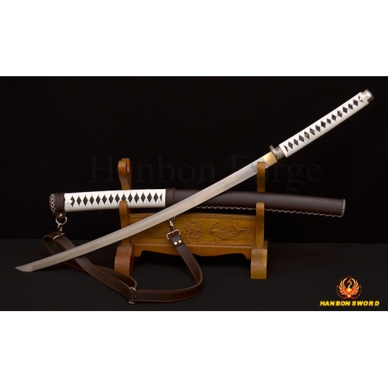 The Walking Dead Sword-Michonne's KATANA Zombie Killer Damascus Steel Blade