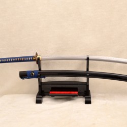 Samurai Naginata 1095 Carbon Steel Japanese Dragon Sword Clay Tempered Blade