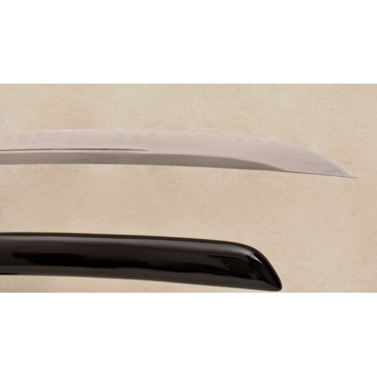 Samurai Naginata 1095 Carbon Steel Japanese Dragon Sword Clay Tempered Blade