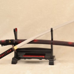 Full Tang 9260 Spring Steel KATANA Samurai Japanese Sword Monster Alloy Tsuba 