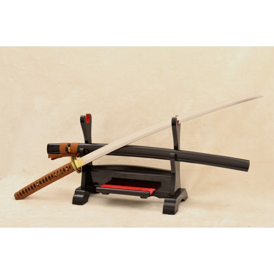 9260 Spring Steel Samurai Japanese Sword Handmade No-Hi Blade