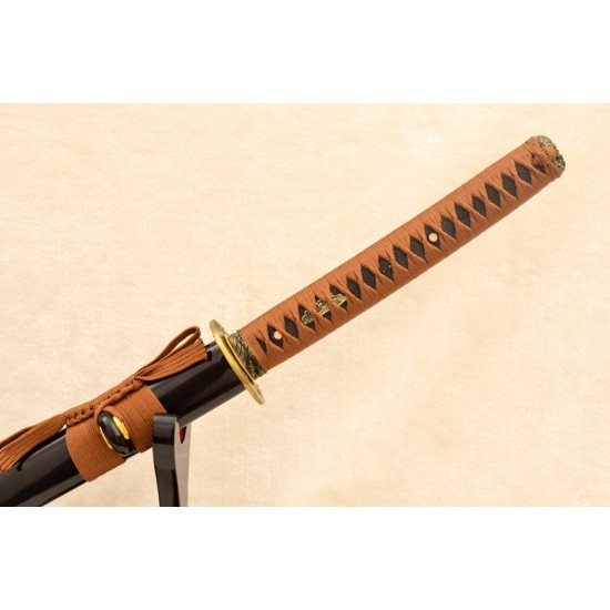 9260 Spring Steel Katana Samurai Japanese Sword Handmade No-Hi Blade
