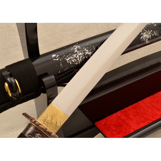 9260 spring steel KATANA sword Japanese samurai handmade blade full tang