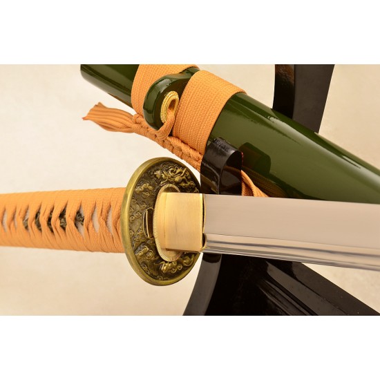 1095 High Carbon Steel Japanese Sword Samurai KATANA Full Tang Blade Handmade For Sale Online