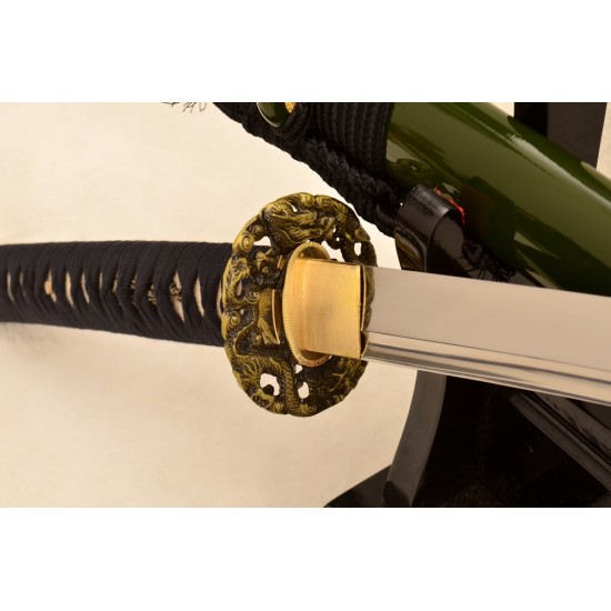 Japanese samurai KATANA dragon katana sword For Sale Handmade 1095 high carbon steel blade