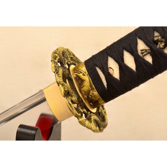 Japanese samurai KATANA dragon katana sword For Sale Handmade 1095 high carbon steel blade