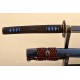 Blue Blade Folded Steel Full Tang KATANA Damascus Japanese Samurai Sword