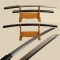 Clay Tempered Shirasaya Japanese Sword Samurai KATANA Black Damascus Steel Blade